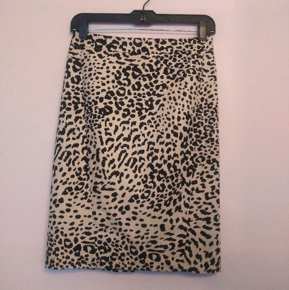 Ann Taylor Loft Animal Print Pencil Skirt
